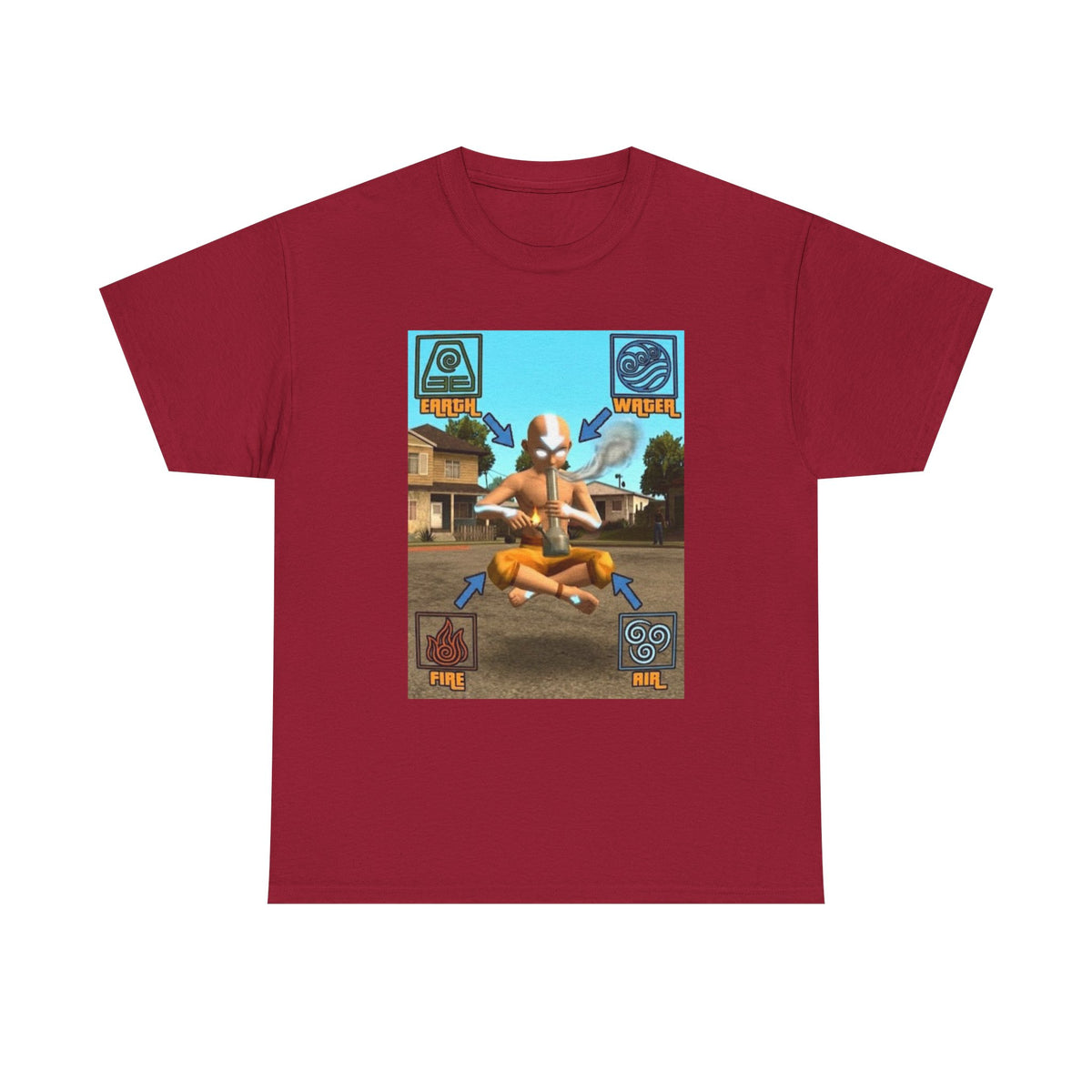Bender Aang Meditating with Bong Tee