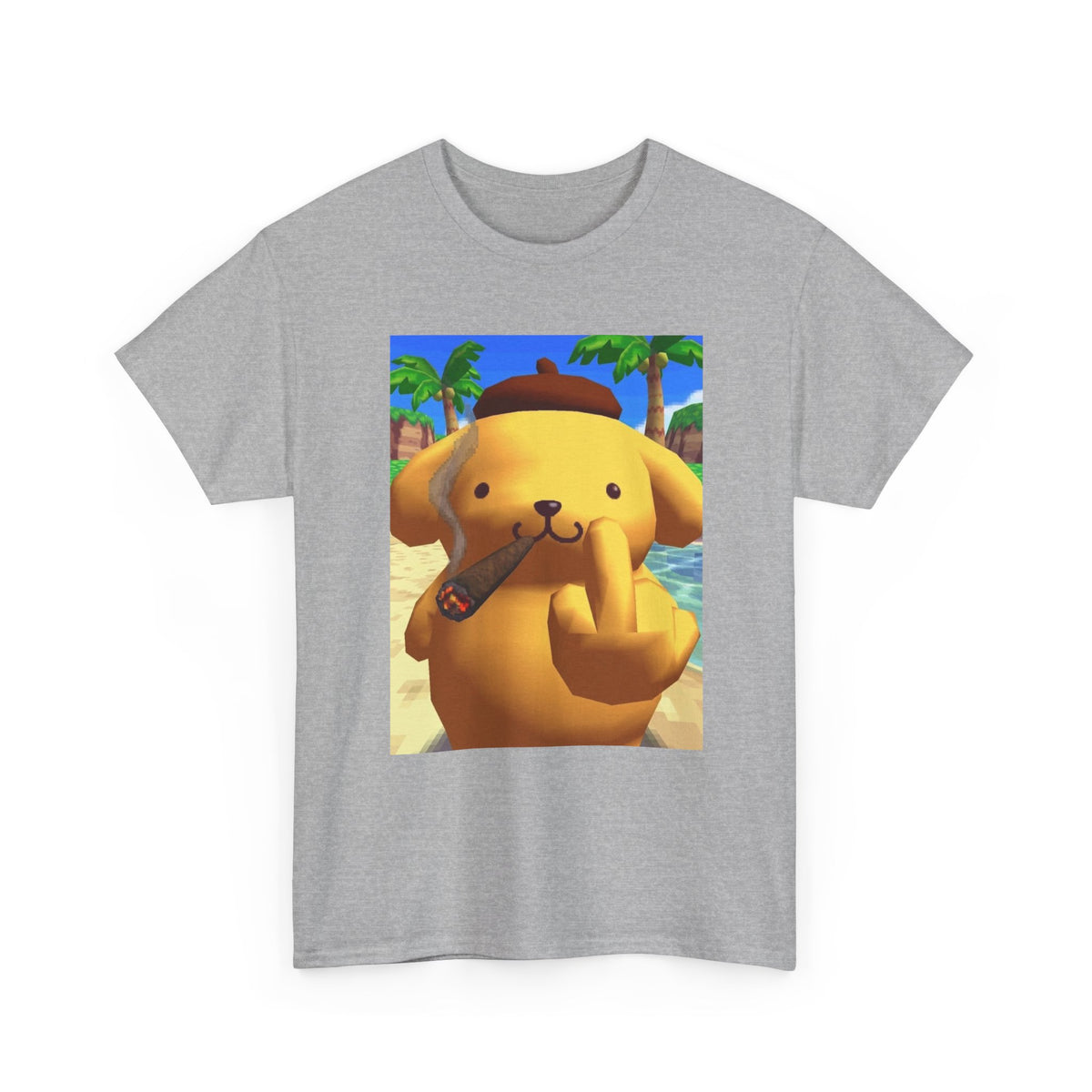 Pompompurin Smoking Blunt & Flipping Off