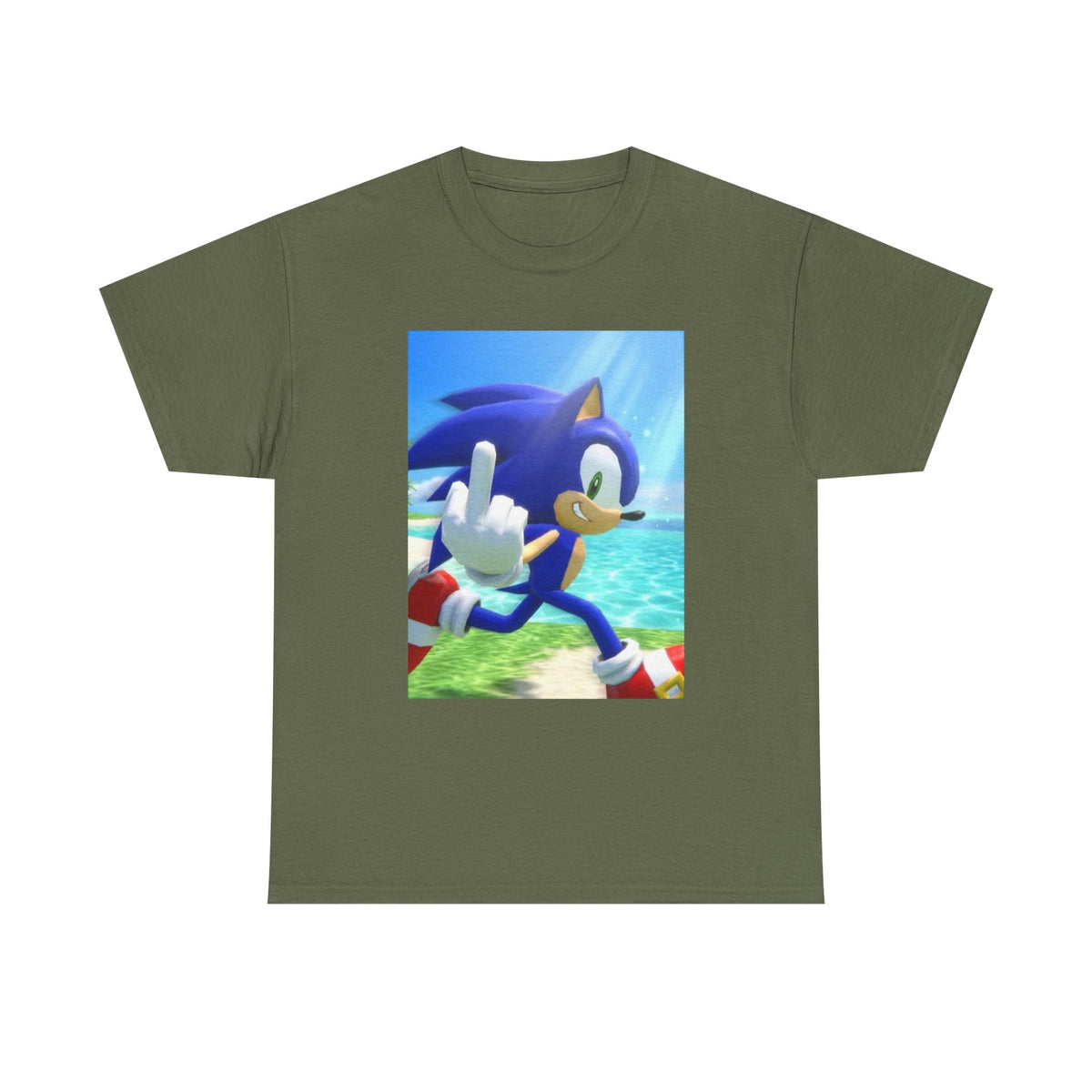 Sonic Gives The Finger Tropical Tee