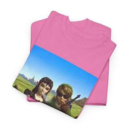 Link And Midna Smoking Blunts Tee