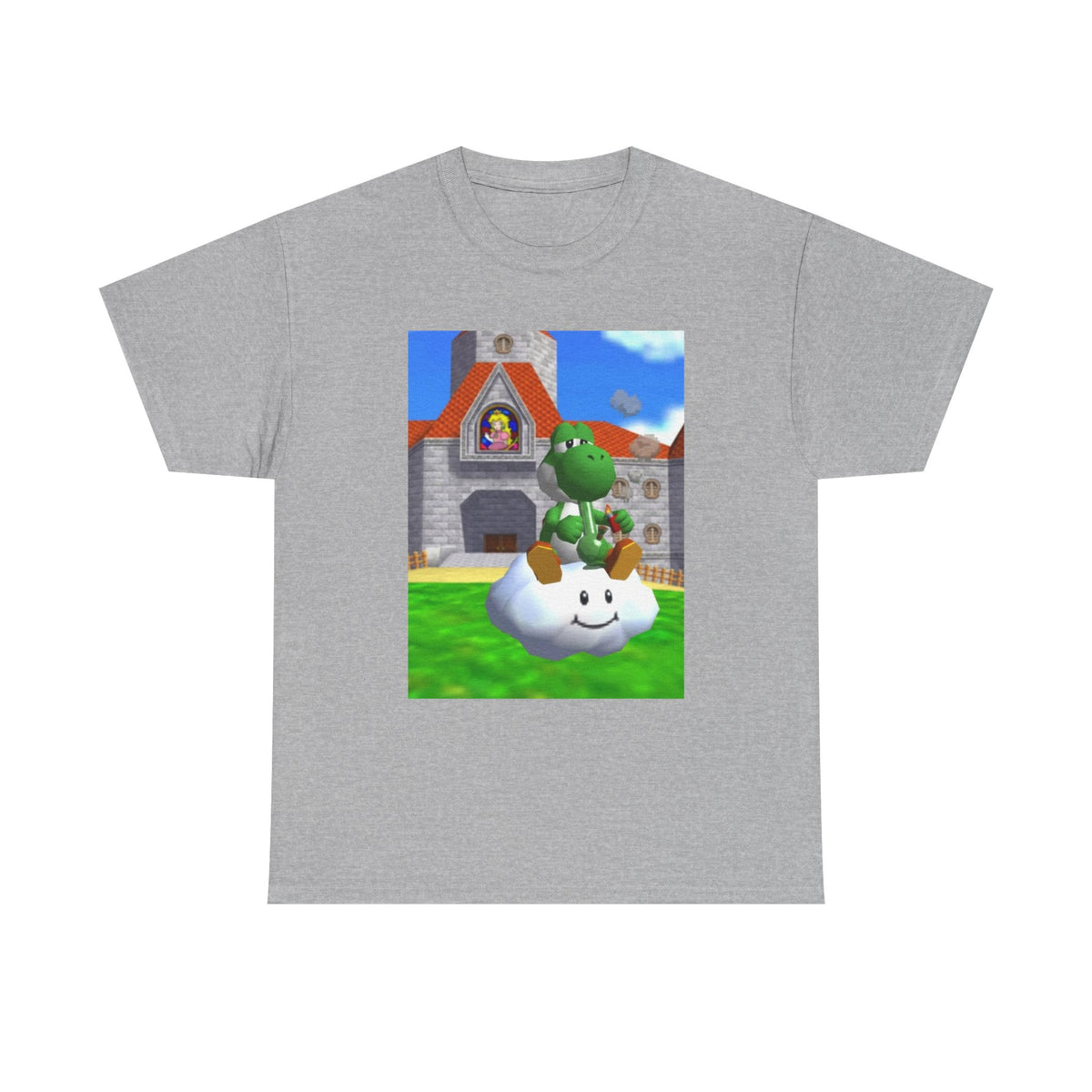 Yoshi Chilling On A Cloud With A Bong