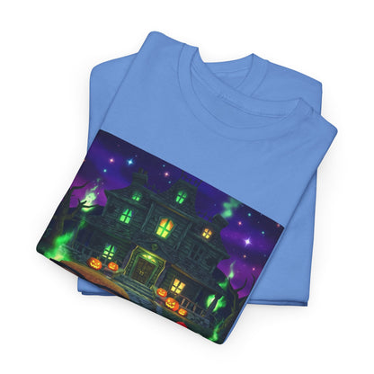 Neon Leaf Whisper Graphic Tee