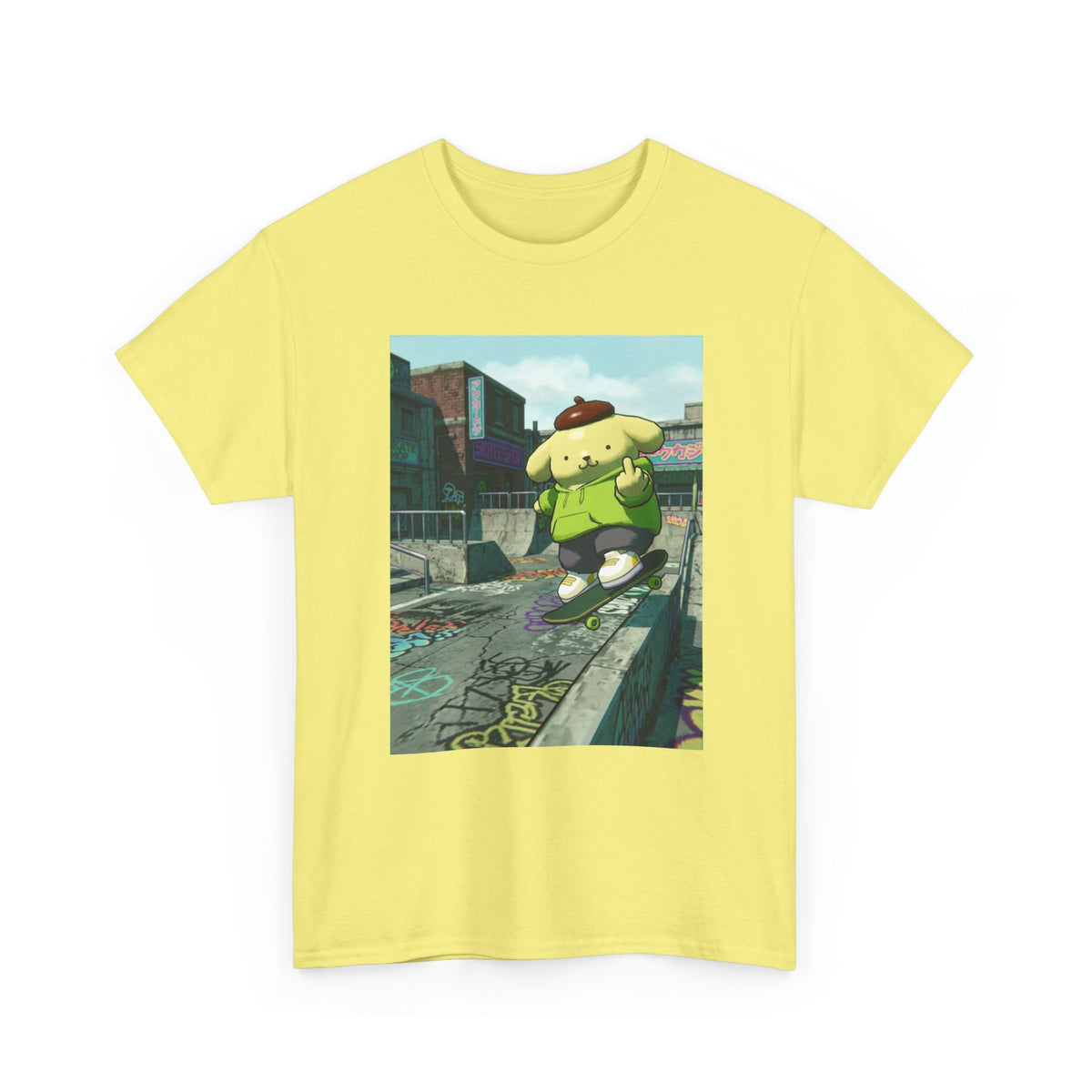Pompompurin Skating And Flipping The Bird