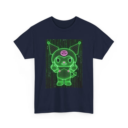 Wireframe Kuromi Flipping Off Tee