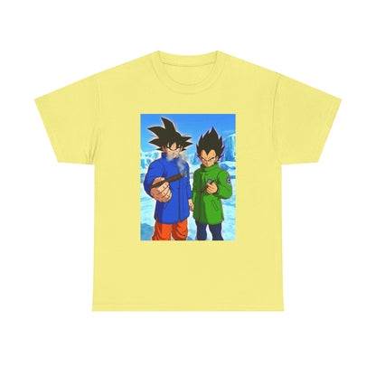 Goku and Vegeta Smoking in the Snow Tee