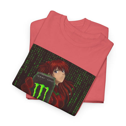 Asuka Wireframe Holding Monster Can