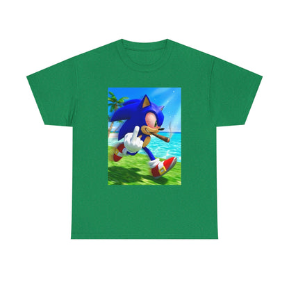Stoned Sonic Giving The Finger Tee