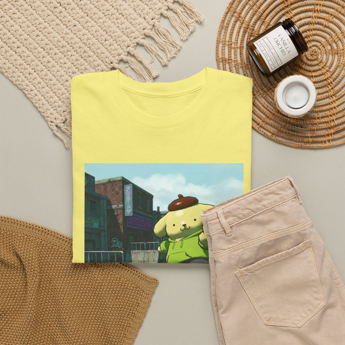 Pompompurin Skating And Flipping The Bird