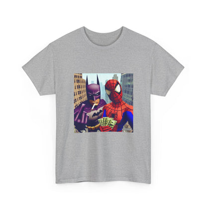 Batman Smoking, Spidey With Stacks Tee