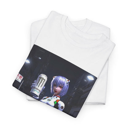 Rei Ayanami Holds Monster Energy In City