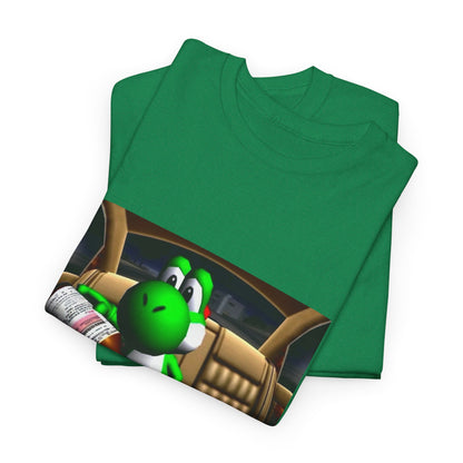 Yoshi Pouring Lean In Car Tee