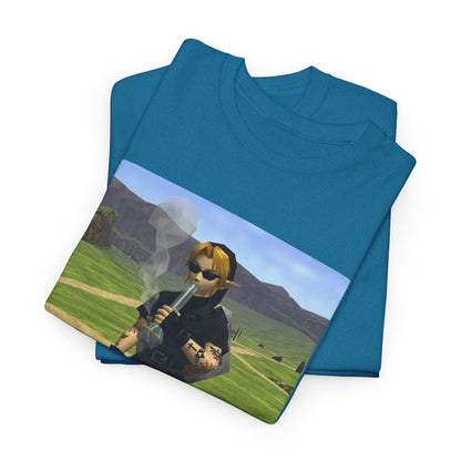 Edgy Dark Link Bong Hit Tee
