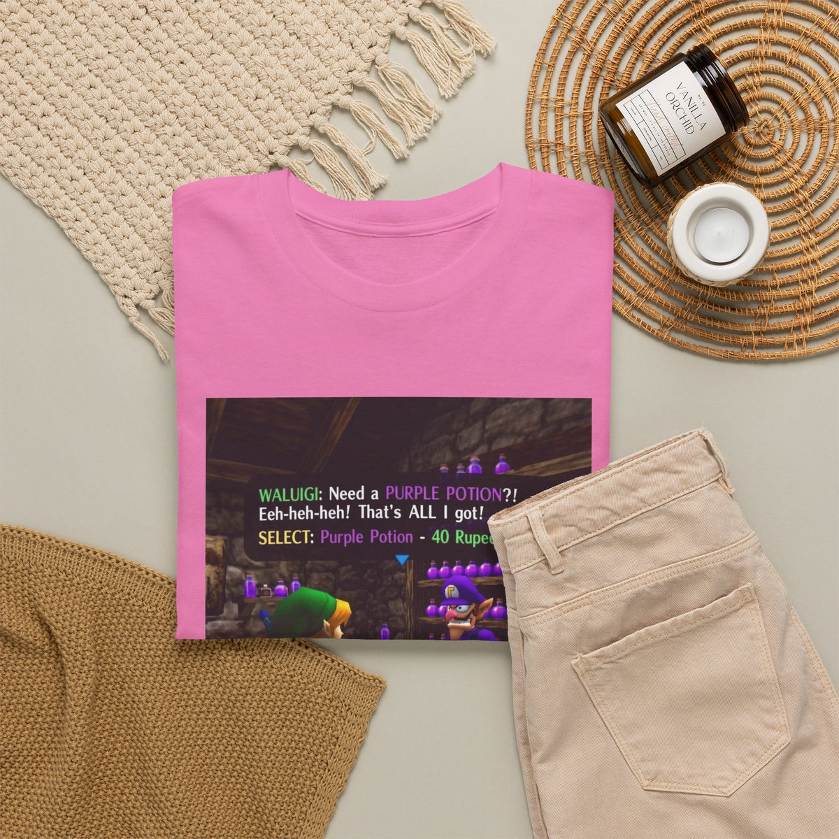 Waluigi Sells Purple Potions To Link