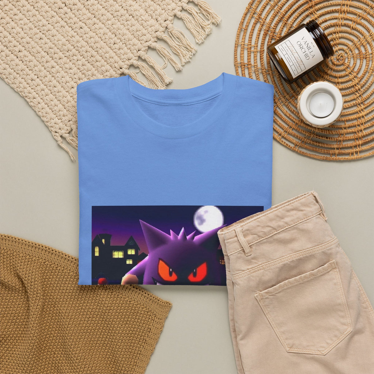 Gengar Lurking Under Moonlight Tee