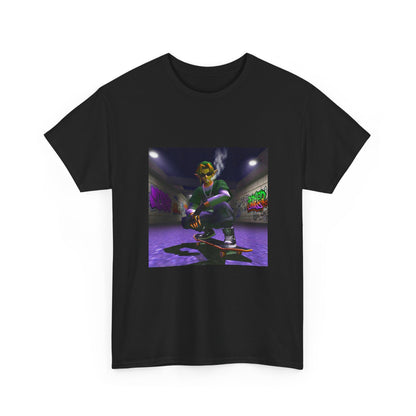 Stoner Link Skateboarding In Graffiti Alley Tee