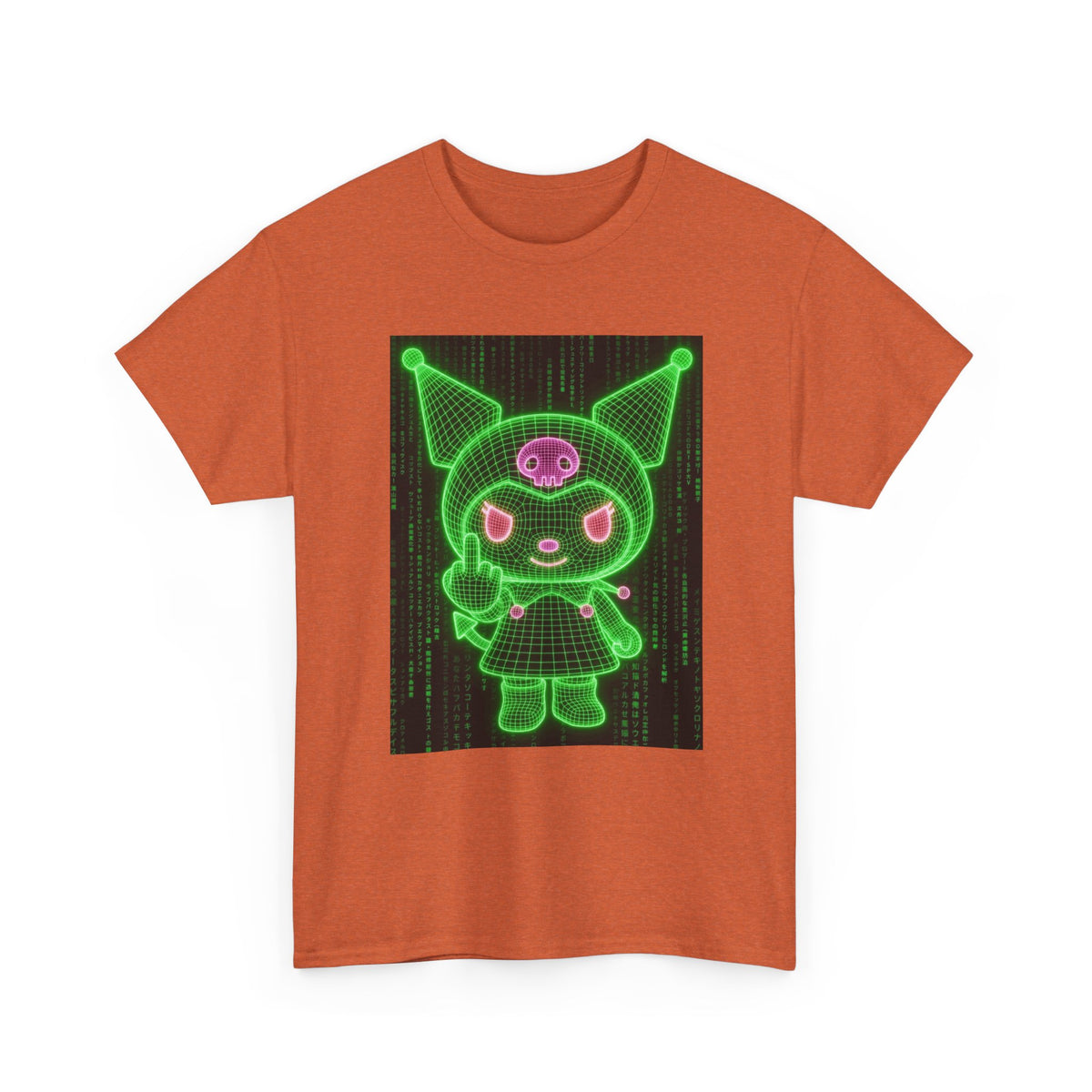 Kuromi Flipping The Bird Matrix Tee