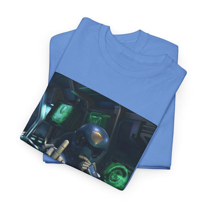 Sci-Fi Pilot Flipping The Bird Tee