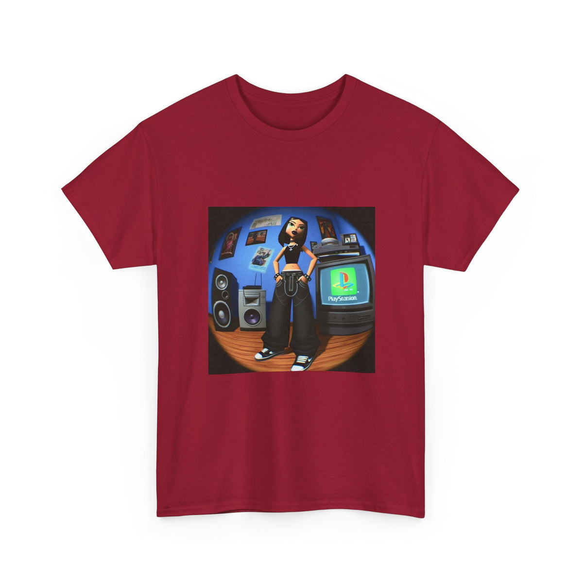 Cool Y2K Gamer Girl In Her Room