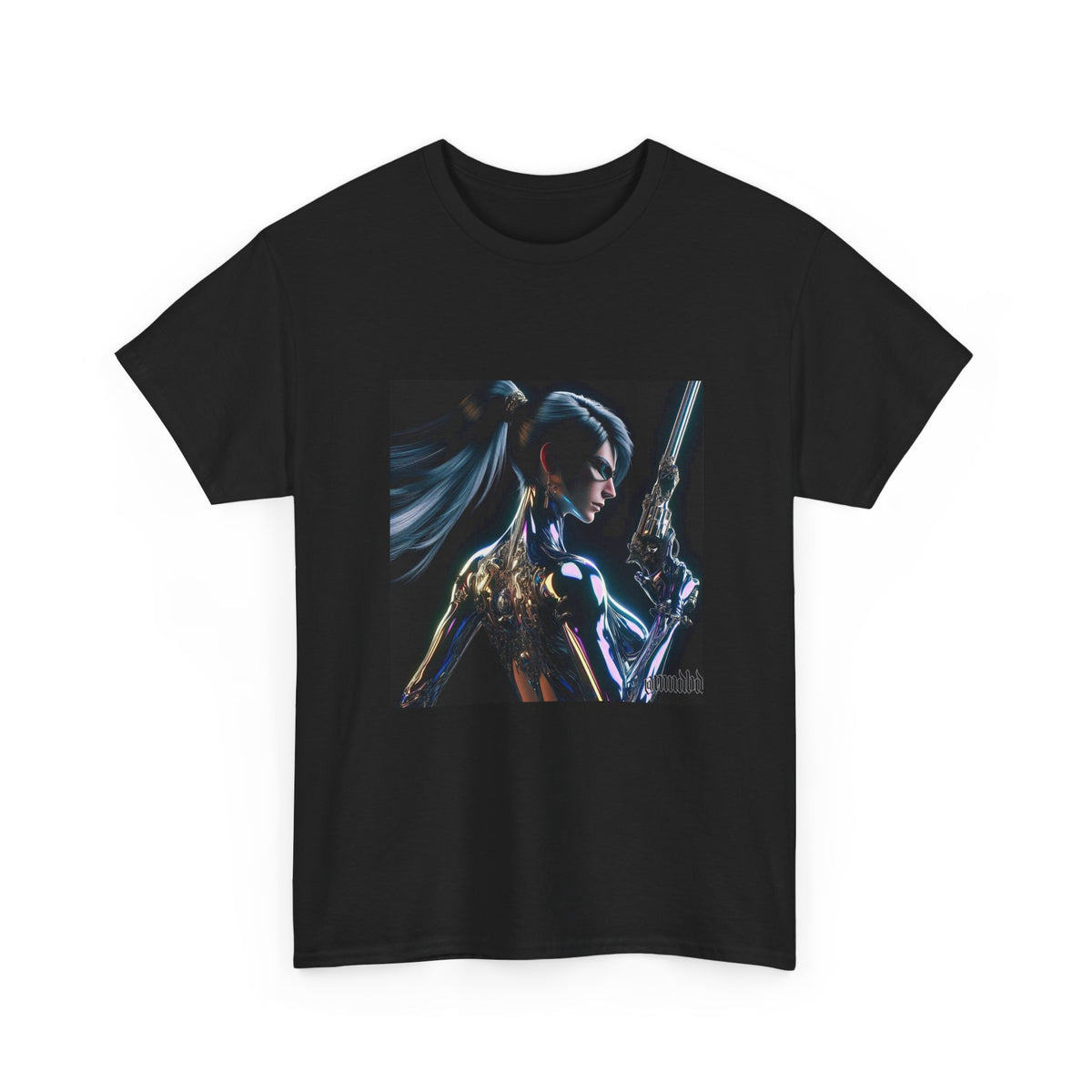 Chrome Huntress With Illuminated Weapon Tee