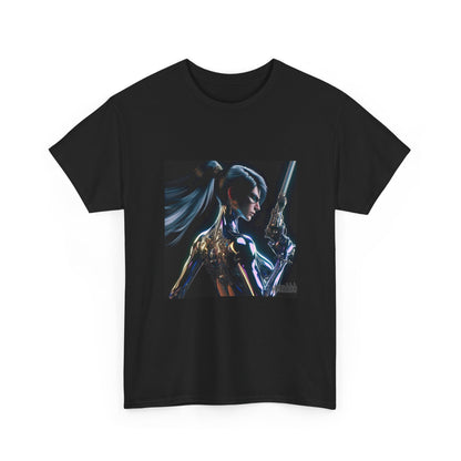 Chrome Huntress With Illuminated Weapon Tee