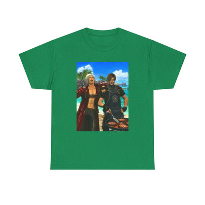 Dante and Leon Grilling Island Burgers Tee
