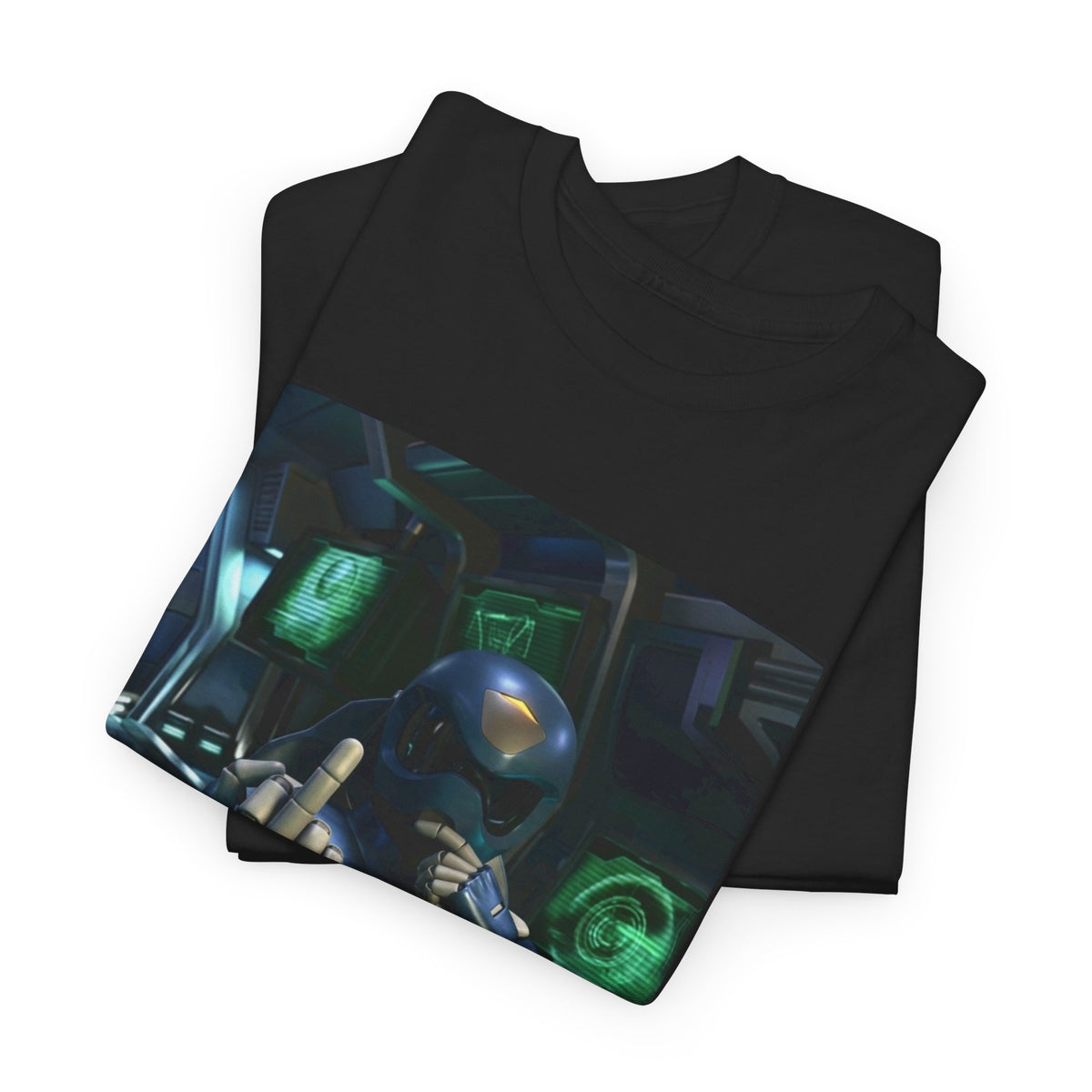 Sci-Fi Pilot Flipping The Bird Tee