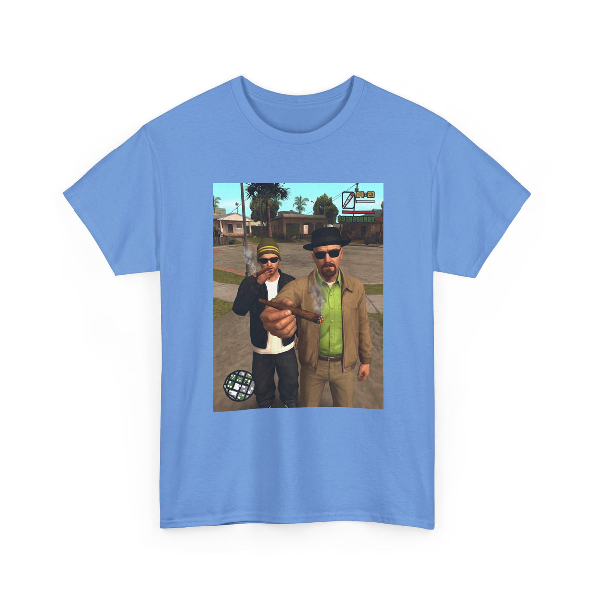 Heisenberg And Jesse Breaking Bad Grand Theft Auto Blunts Tee