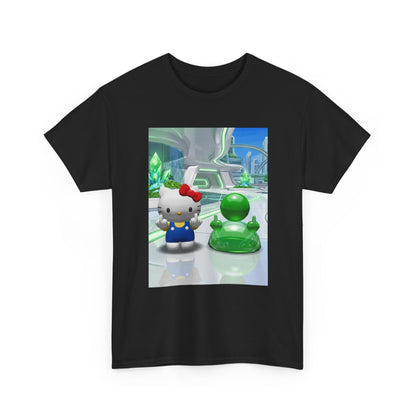 Hello Kitty And Green Blob Flipping The Bird