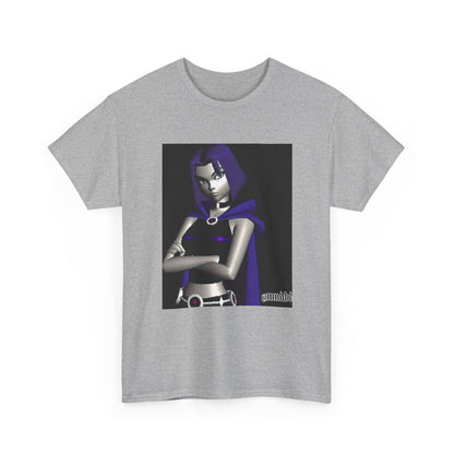 Pixelated Raven Standing Arms Crossed Tee