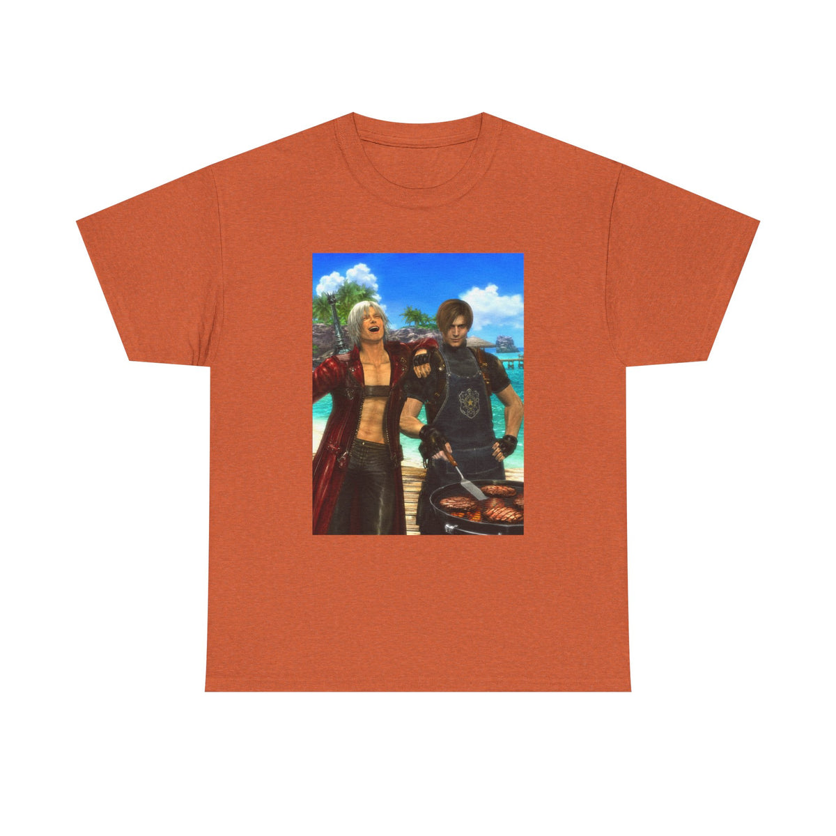 Dante and Leon Grilling Island Burgers Tee