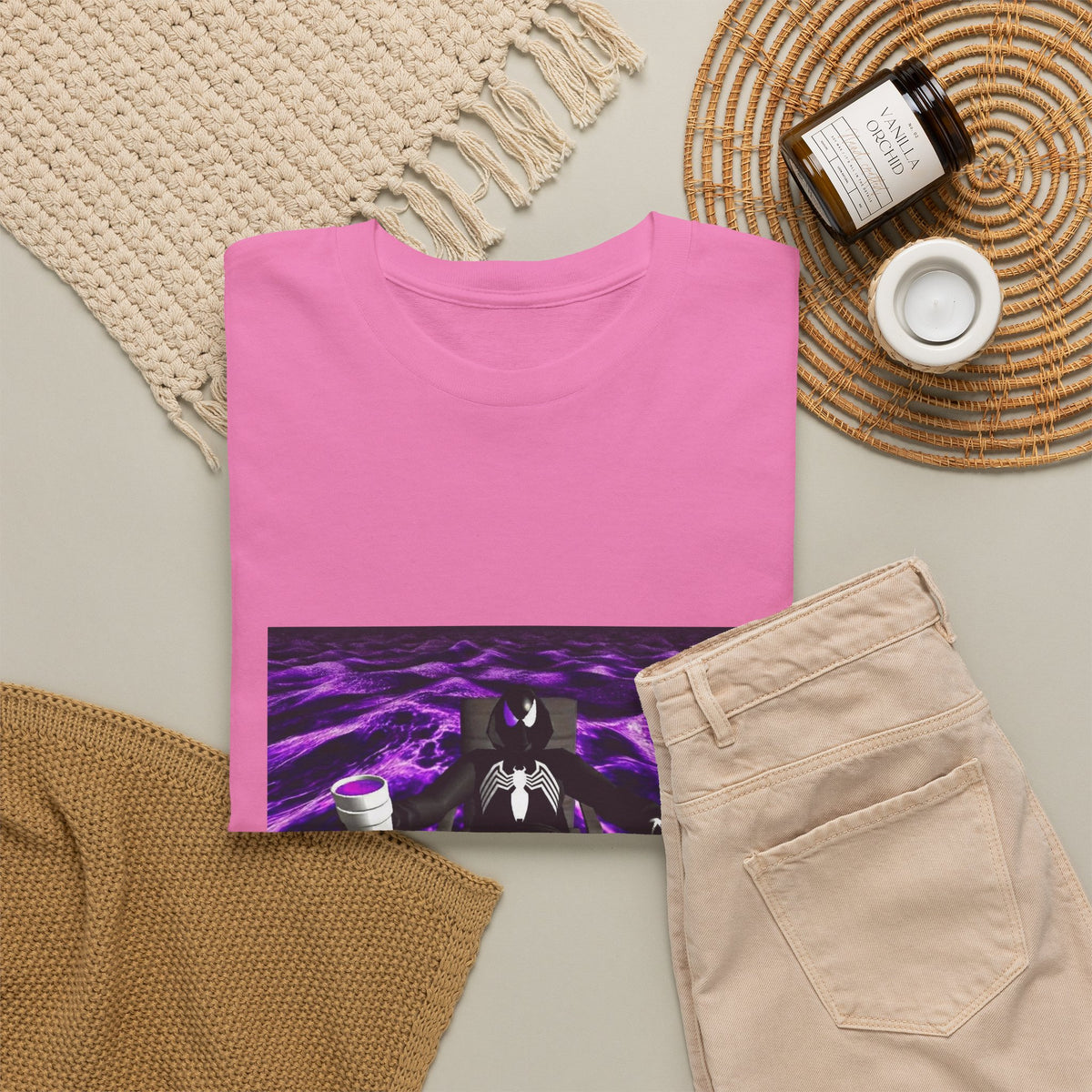 Black Spider-Man Chillin' With Lean Cup Tee