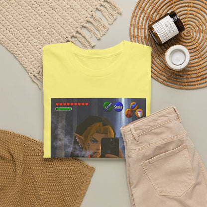 Edgy Link Smoking Selfie Tee