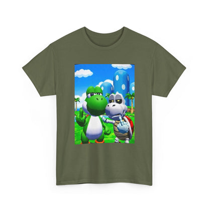 Yoshi And Dry Bones Flipping Off Tee (Design 7)
