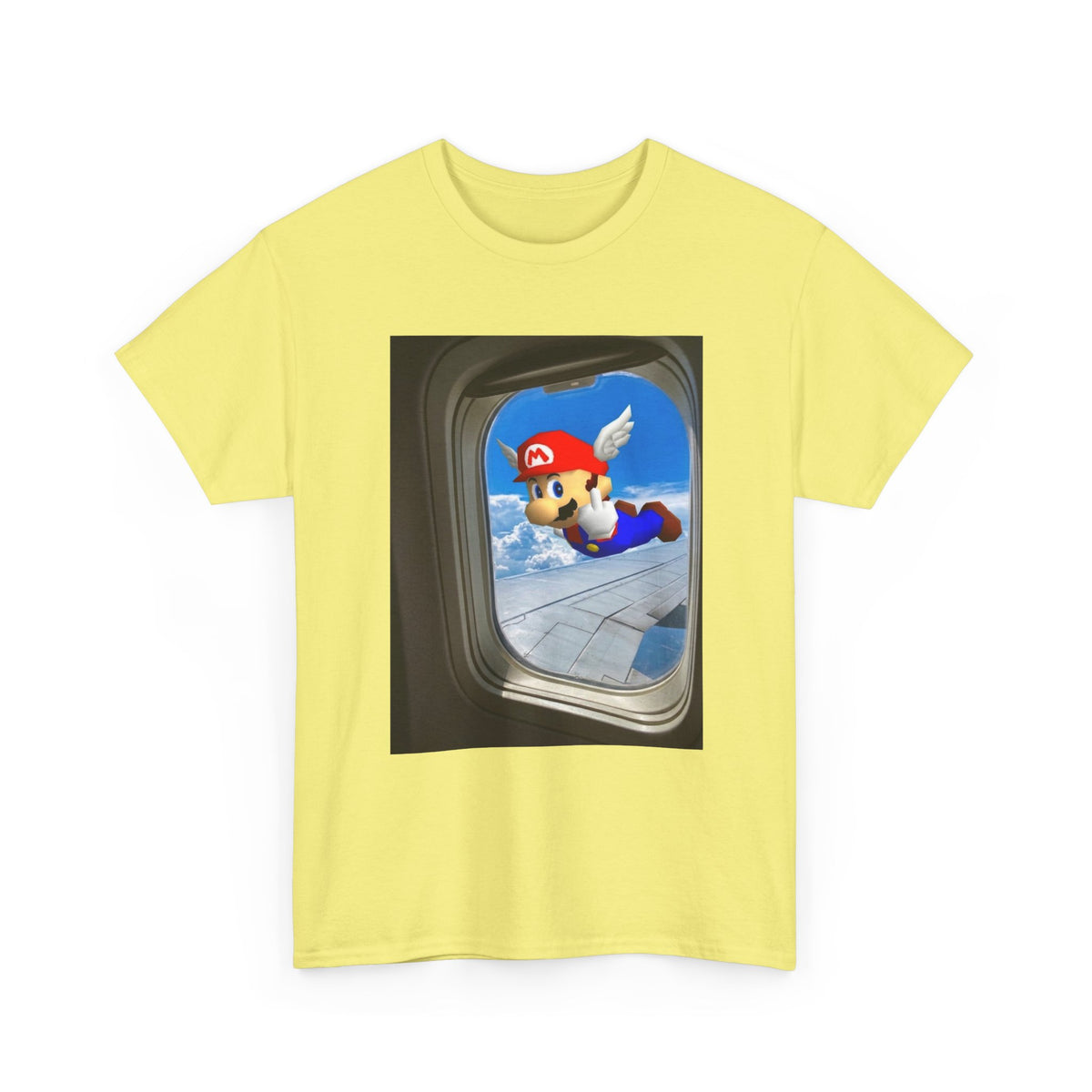 Winged Mario Flipping The Bird Tee