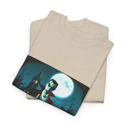Vampire Giving The Finger In Cemetery Tee