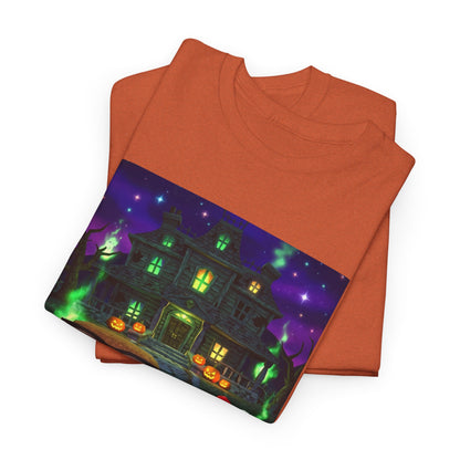 Neon Leaf Whisper Graphic Tee