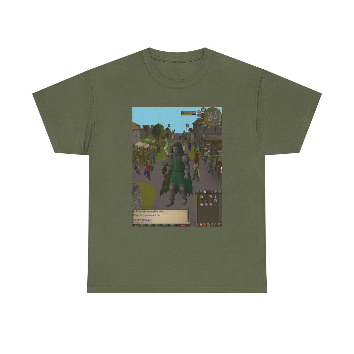 Pixelated Dr. Doom Smoking A Blunt In Gielinor