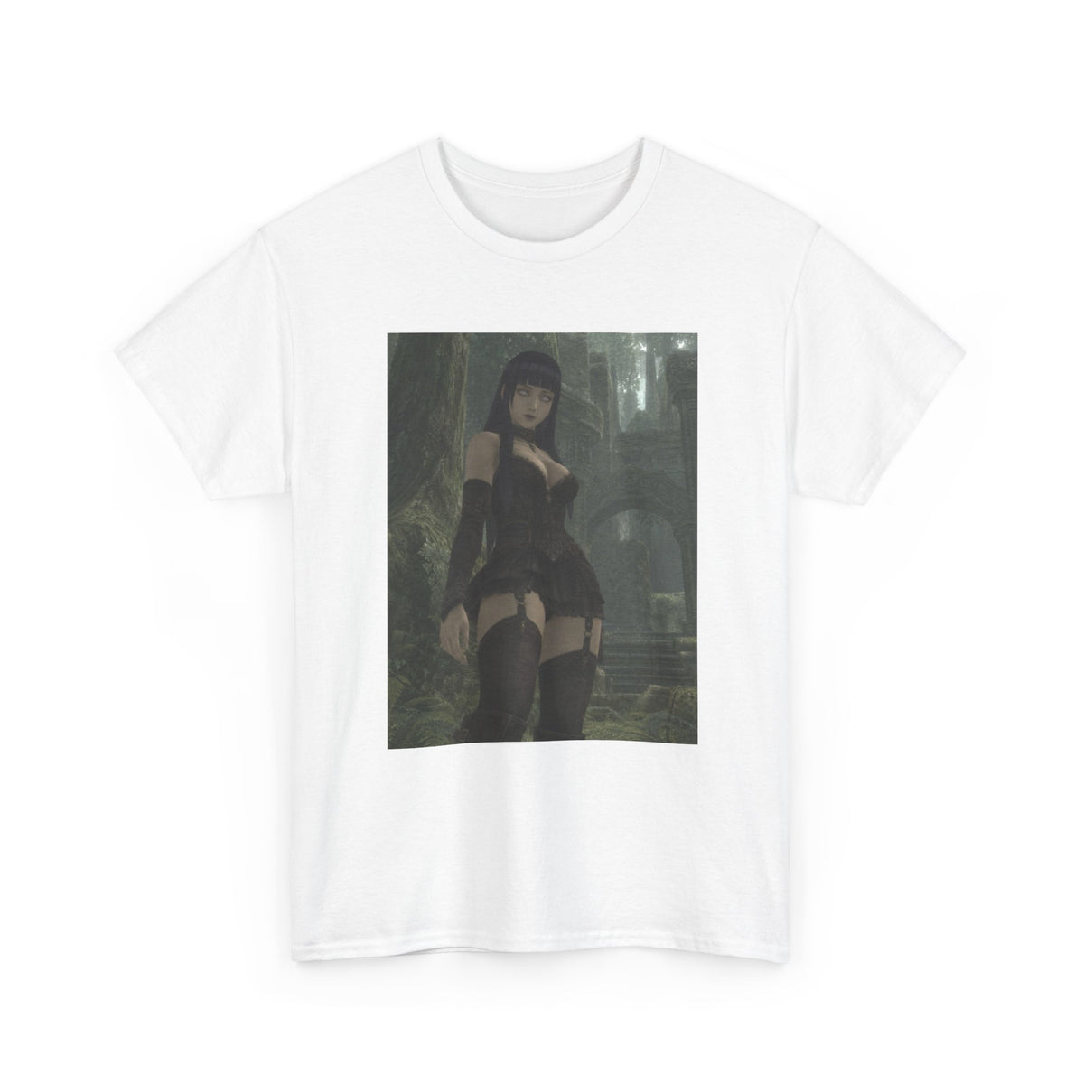 Gothic Byakugan Maiden In Ancient Ruins Tee