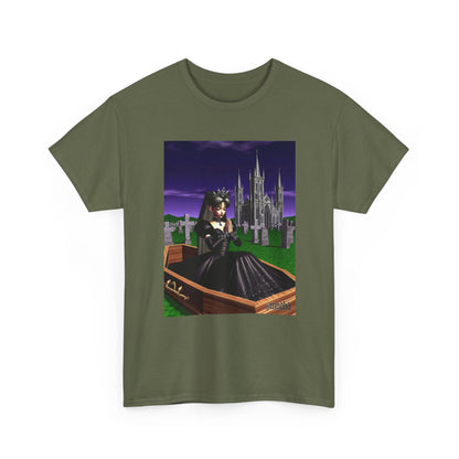 Gothic Girl Meditating In Coffin Tee