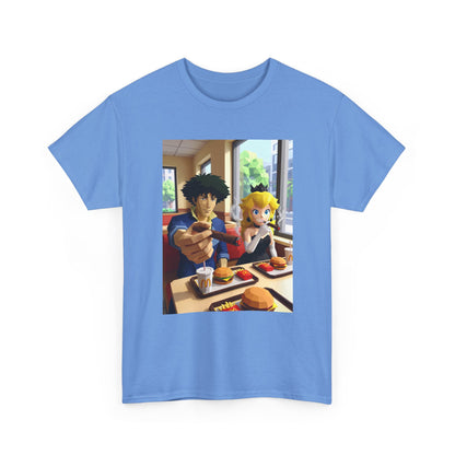 Spike and Princess Peach Smoking Cigars Tee
