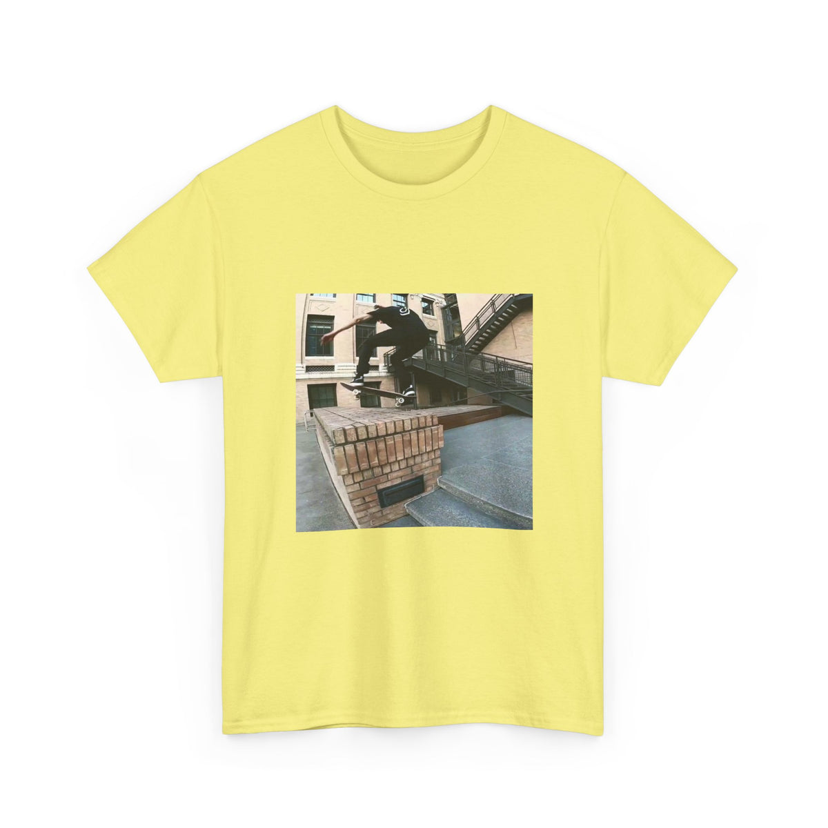 Skater Riding Through Cloud Passage Tee