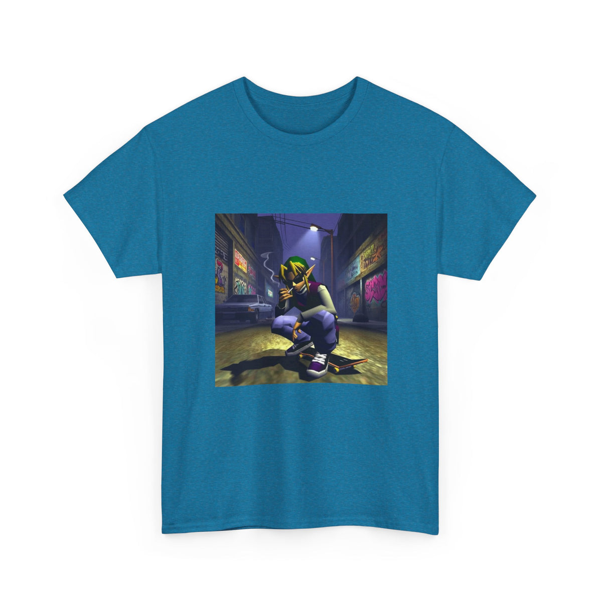 Streetwise Elf Smoking In Alley Tee