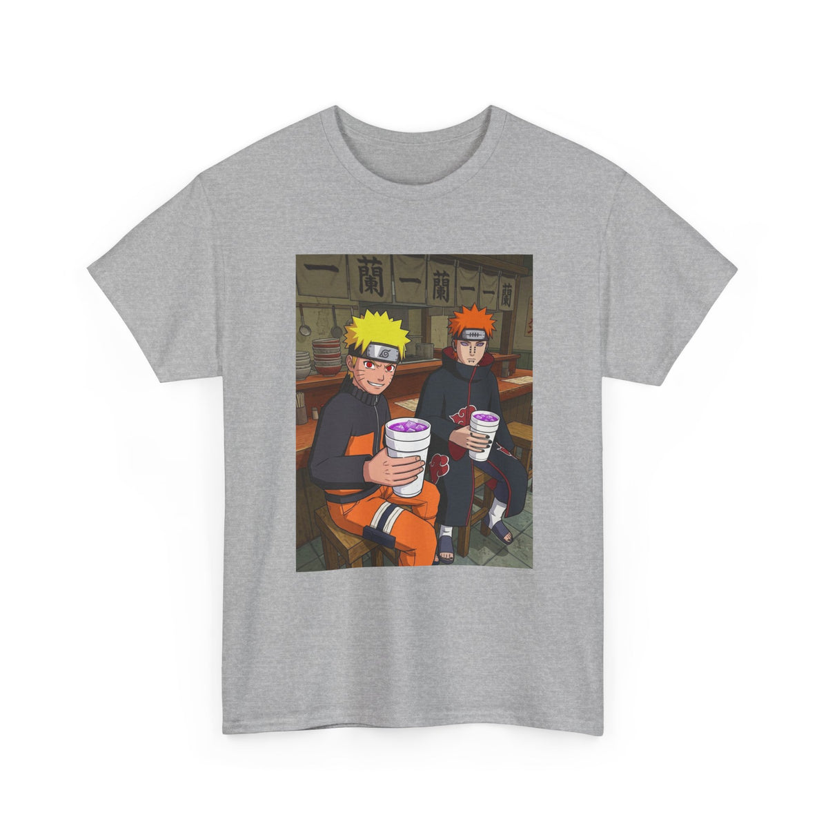 Naruto And Pain Sipping Lean Tee