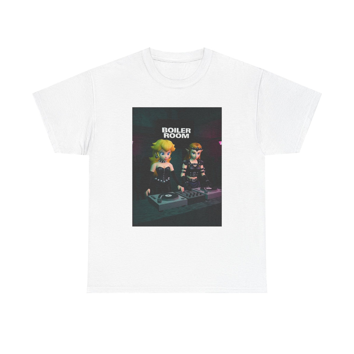 Gothic Peach and Zelda DJing Boiler Room Tee