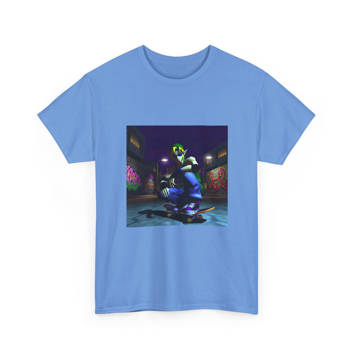 Skater Link Smoking In Neon Alley Tee
