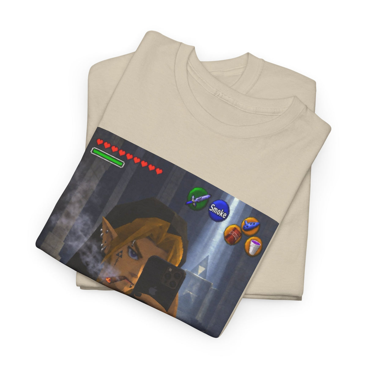 Edgy Link Smoking Selfie Tee