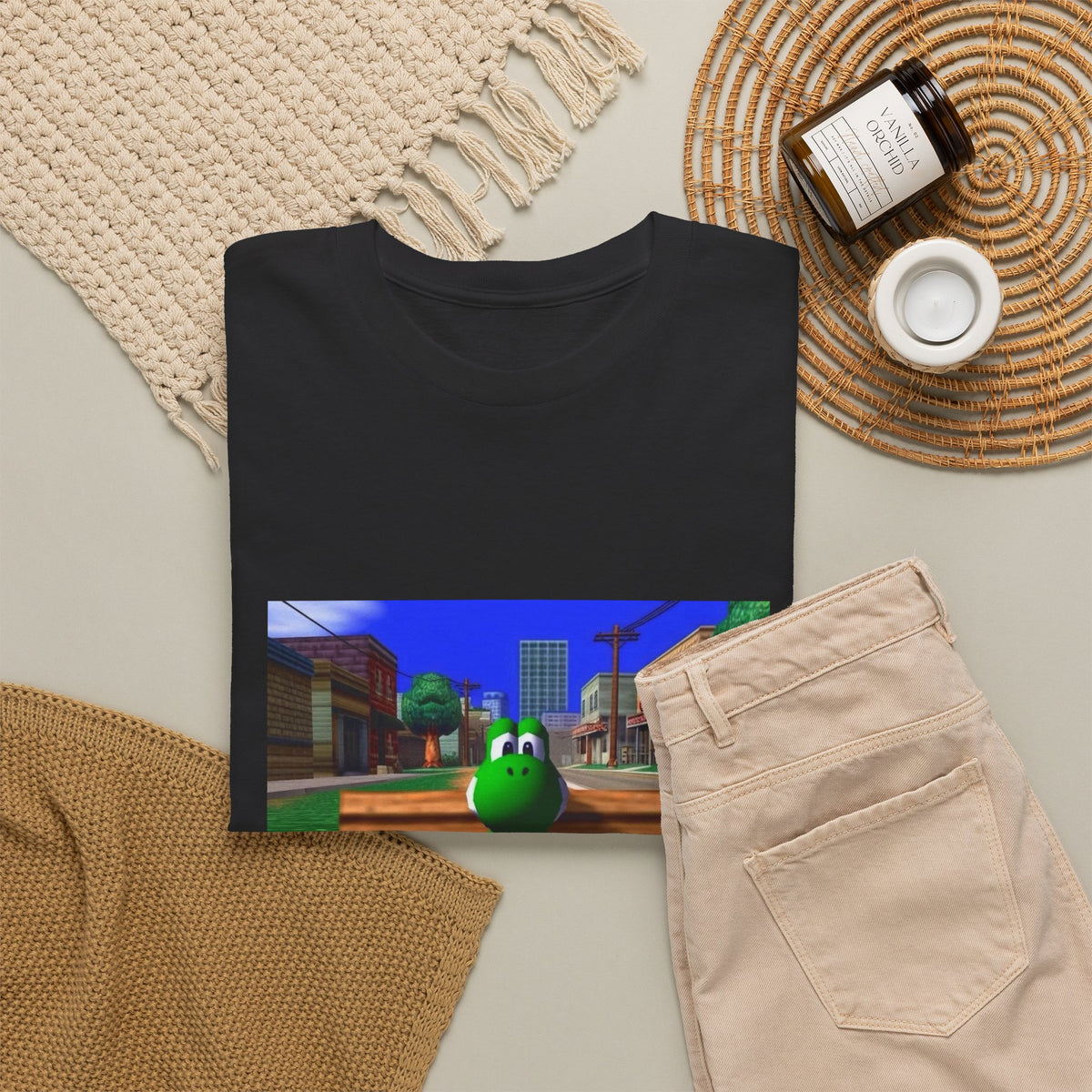Yoshi Chillin' On The Bench Streetwear Tee