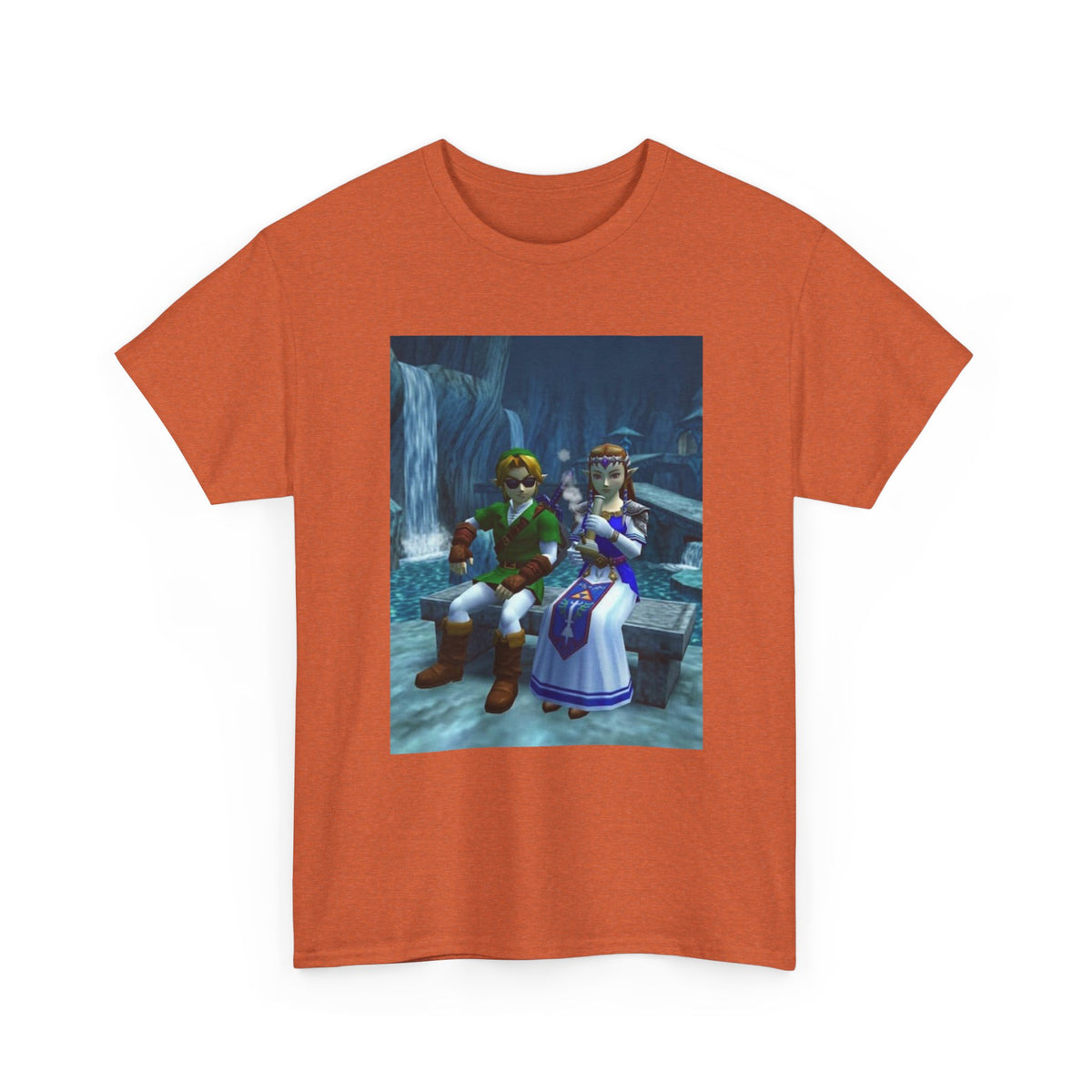 Link And Zelda Chilling With A Bong Tee
