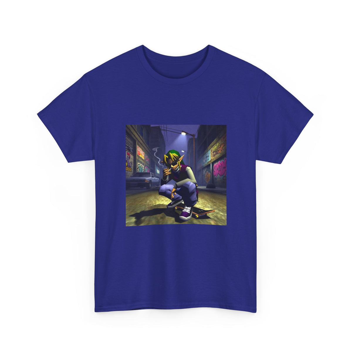 Streetwise Elf Smoking In Alley Tee