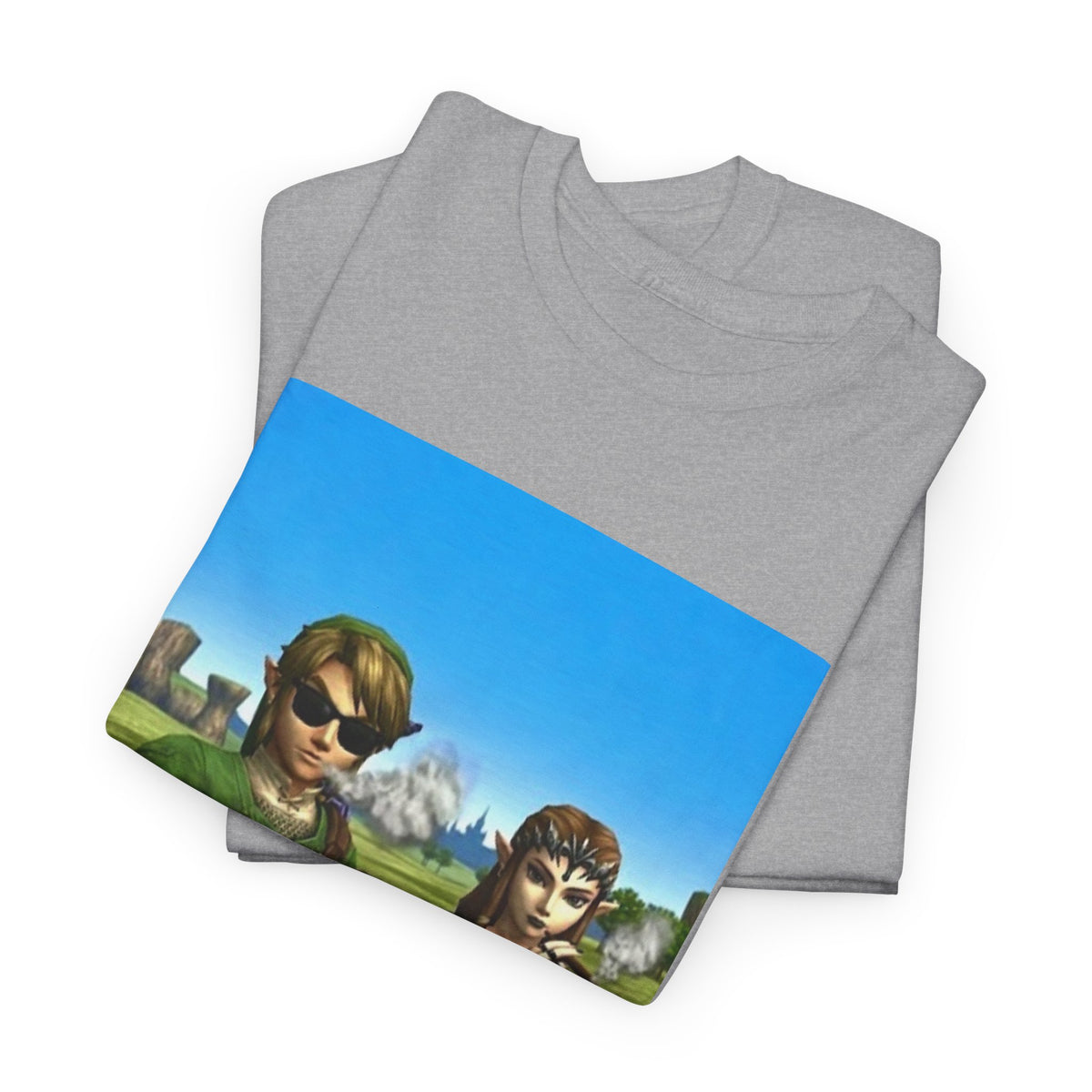Link And Zelda Chilling With Blunts Tee